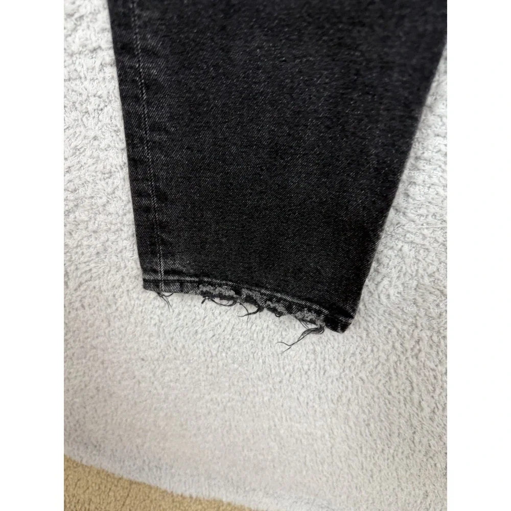 Citizens of Humanity Daphne Jeans Womens 27x28 Black Straight Raw Hem‎ High Rise